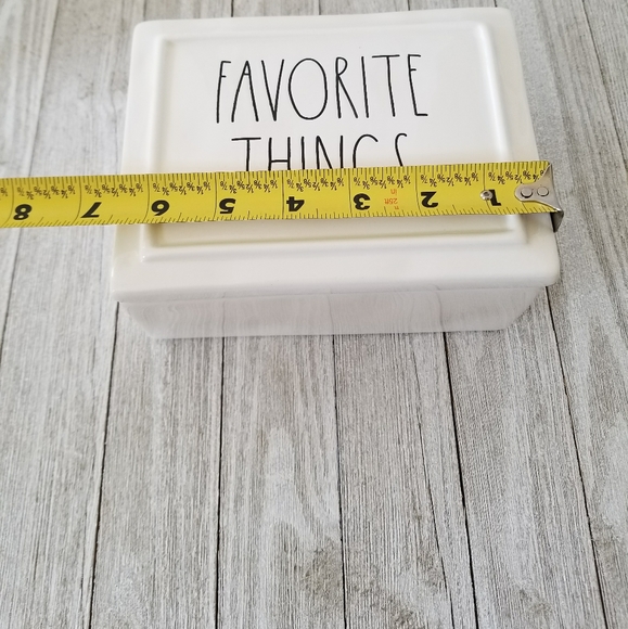 Rae Dunn FAVORITE THINGS Ceramic Box Jewelry Box - Picture 4 of 5